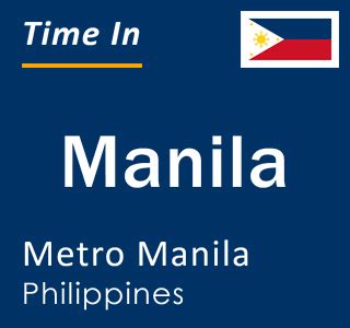 what time zone is manila|current time in metro manila.